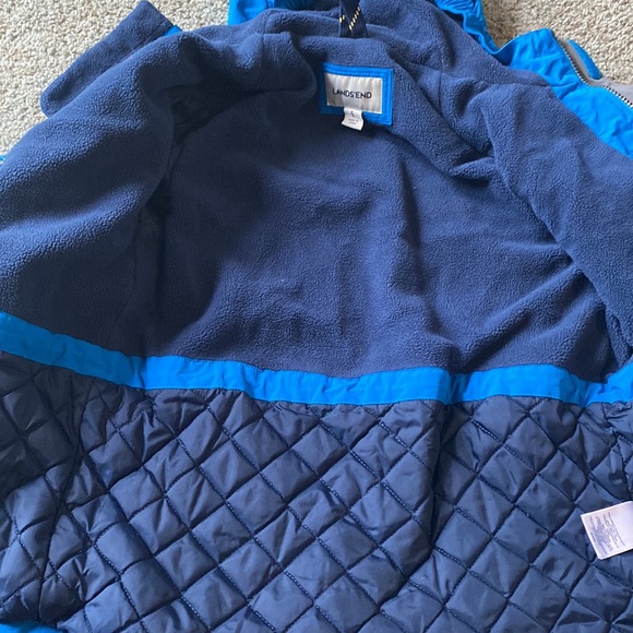 Lands end small 8 bright blue and gray winter jacket - Picture 4 of 7